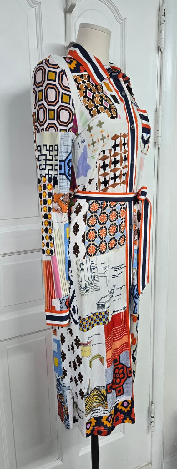 토리버치 패턴 셔츠 원피스  상품이미지4