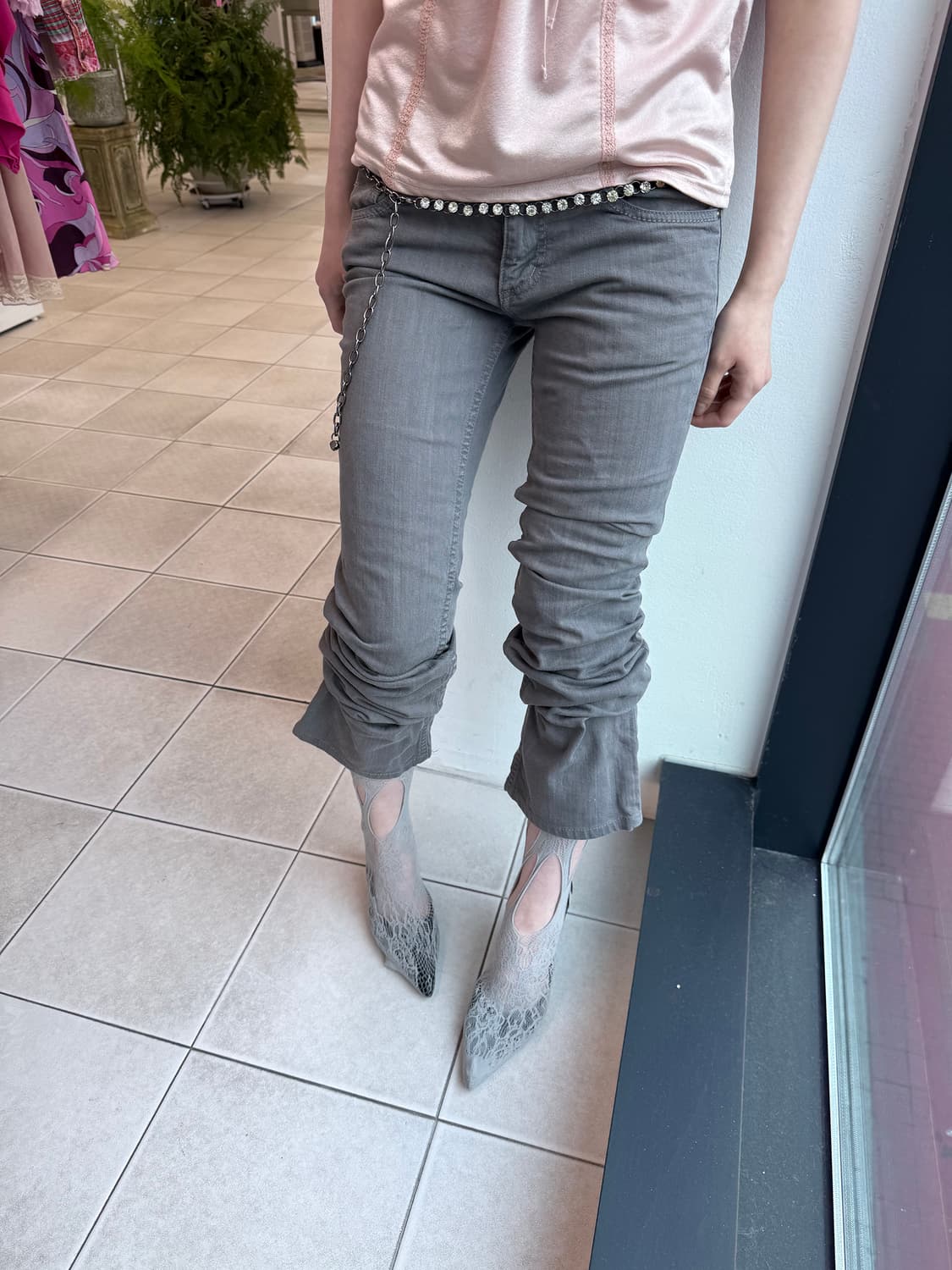 gray skinny jeans 상품이미지4