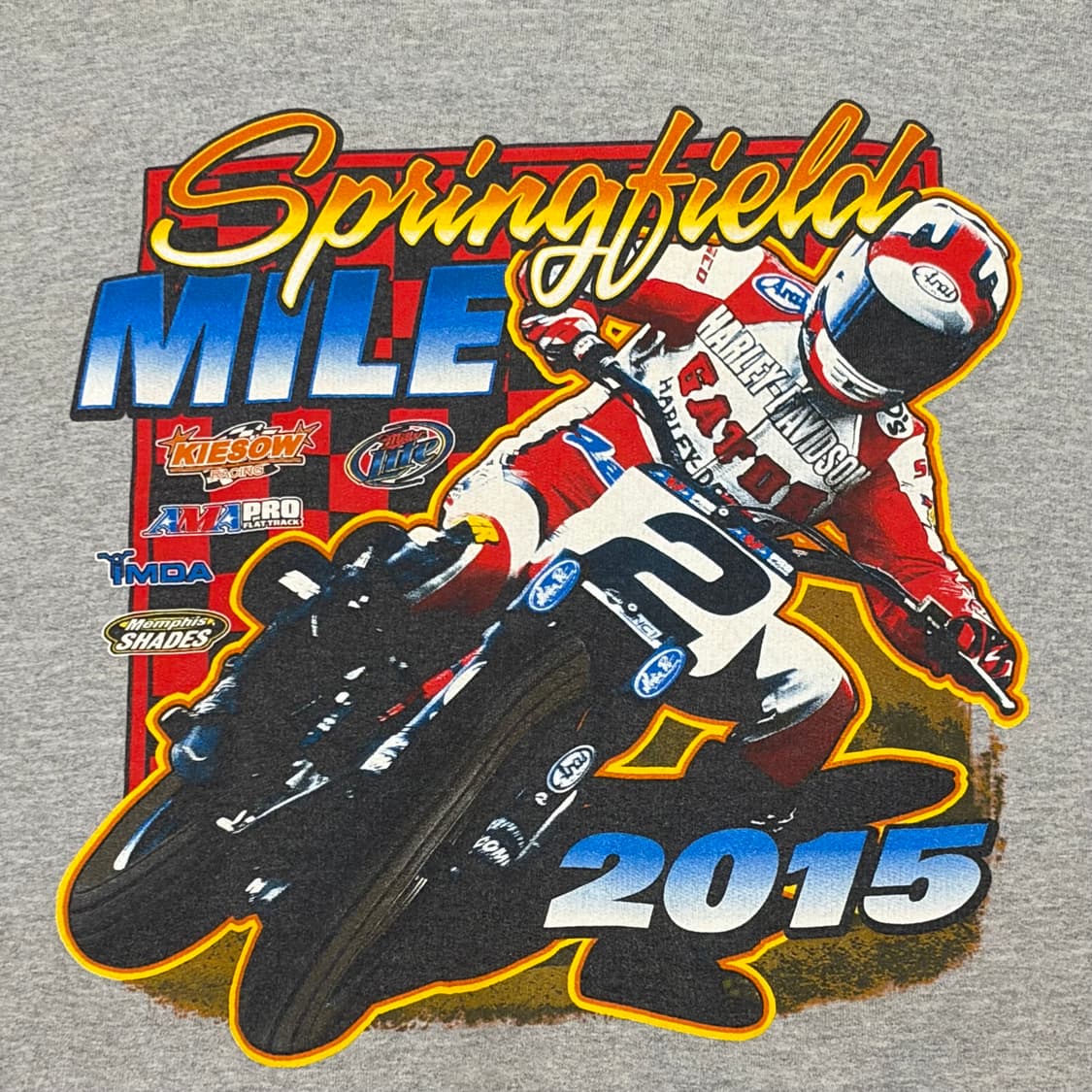 15s 미국 빈티지 할리데이비슨 레이싱 후드티 후드집업 상품이미지3