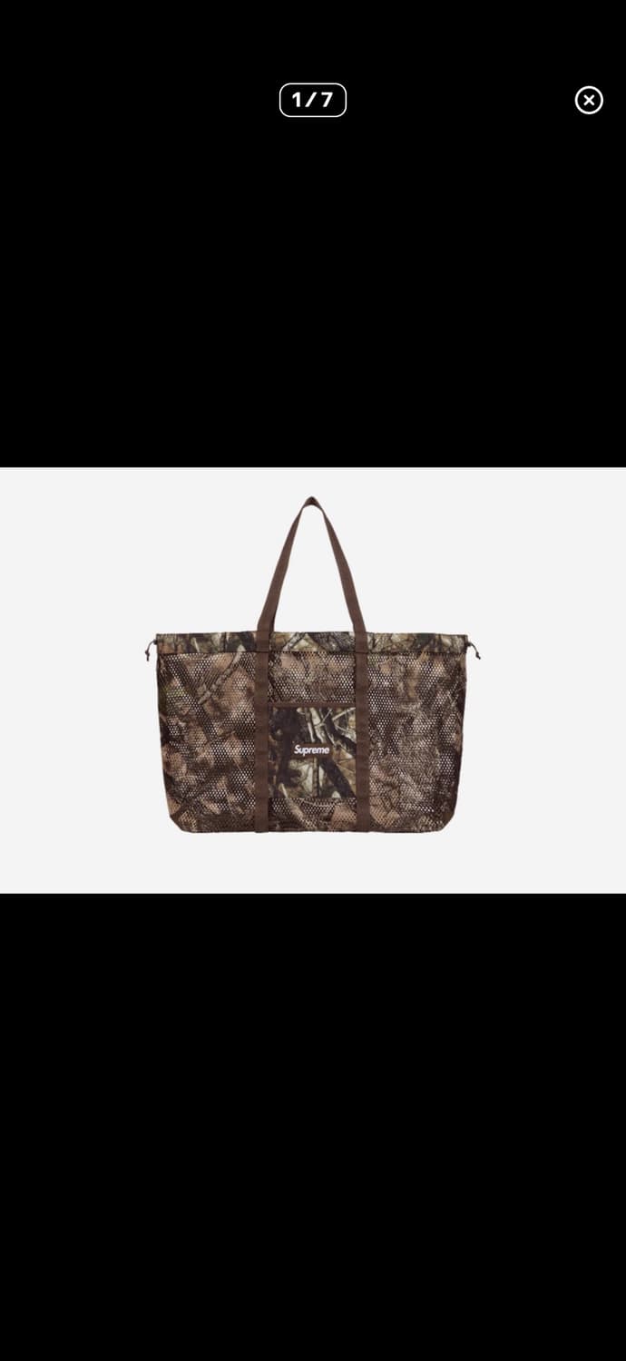 삽니다) 슈프림 메쉬 토트백 트루팀버 카나비 카모 25ss  상품이미지1