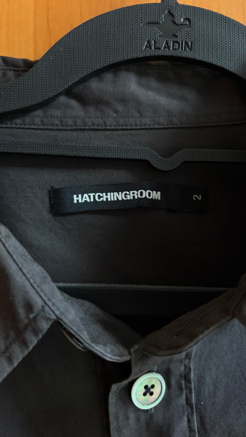 해칭룸 본 셔츠 워시드 차콜 상품이미지3