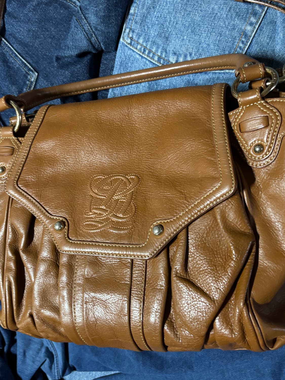 vintage louis quatorez leather bag 상품이미지2