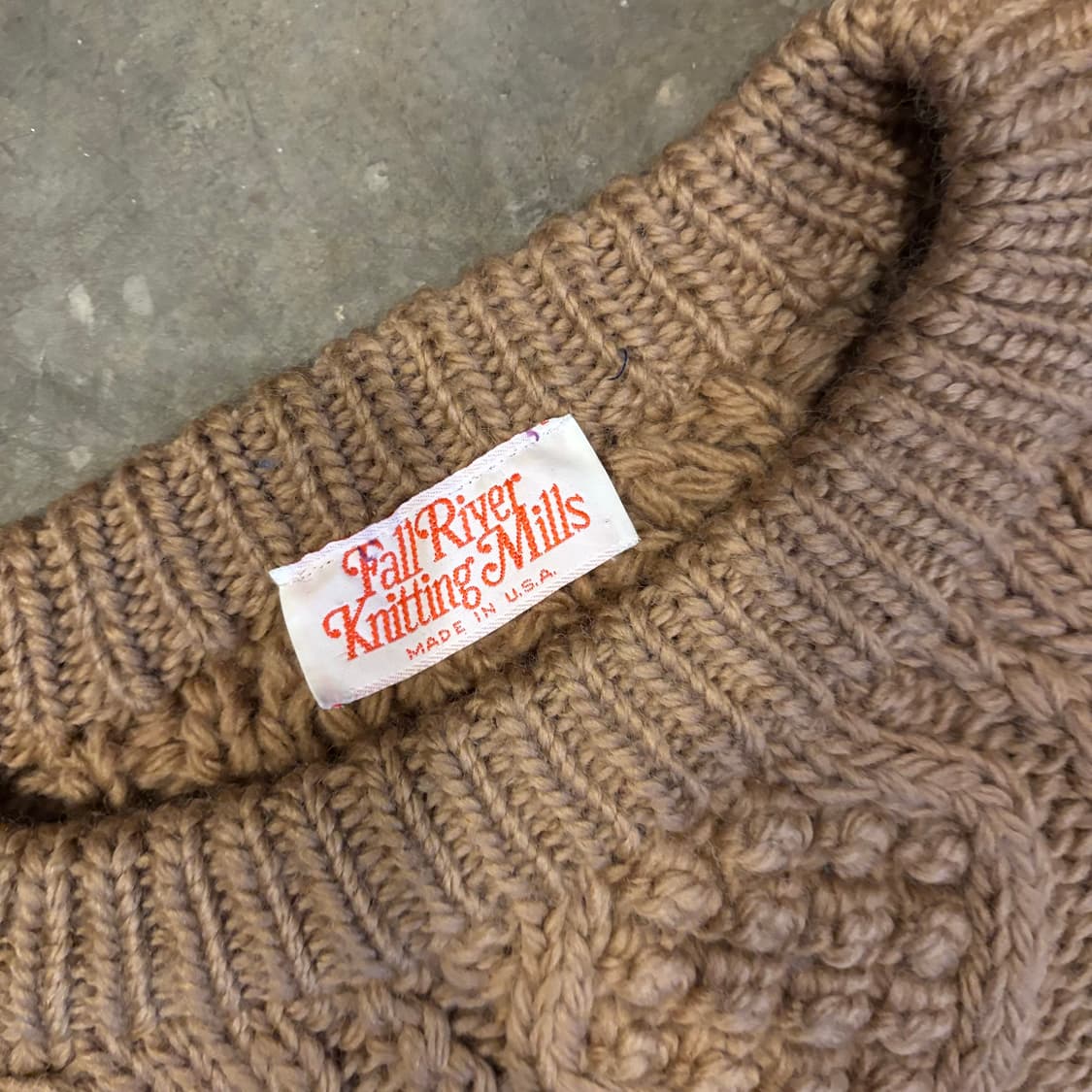 미국 Fall River Knitting Mills 울 스웨터 상품이미지3