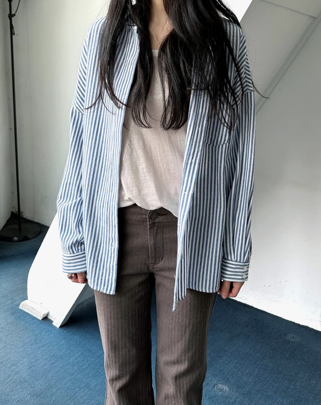 Cotton patterned flare design pants 상품이미지2