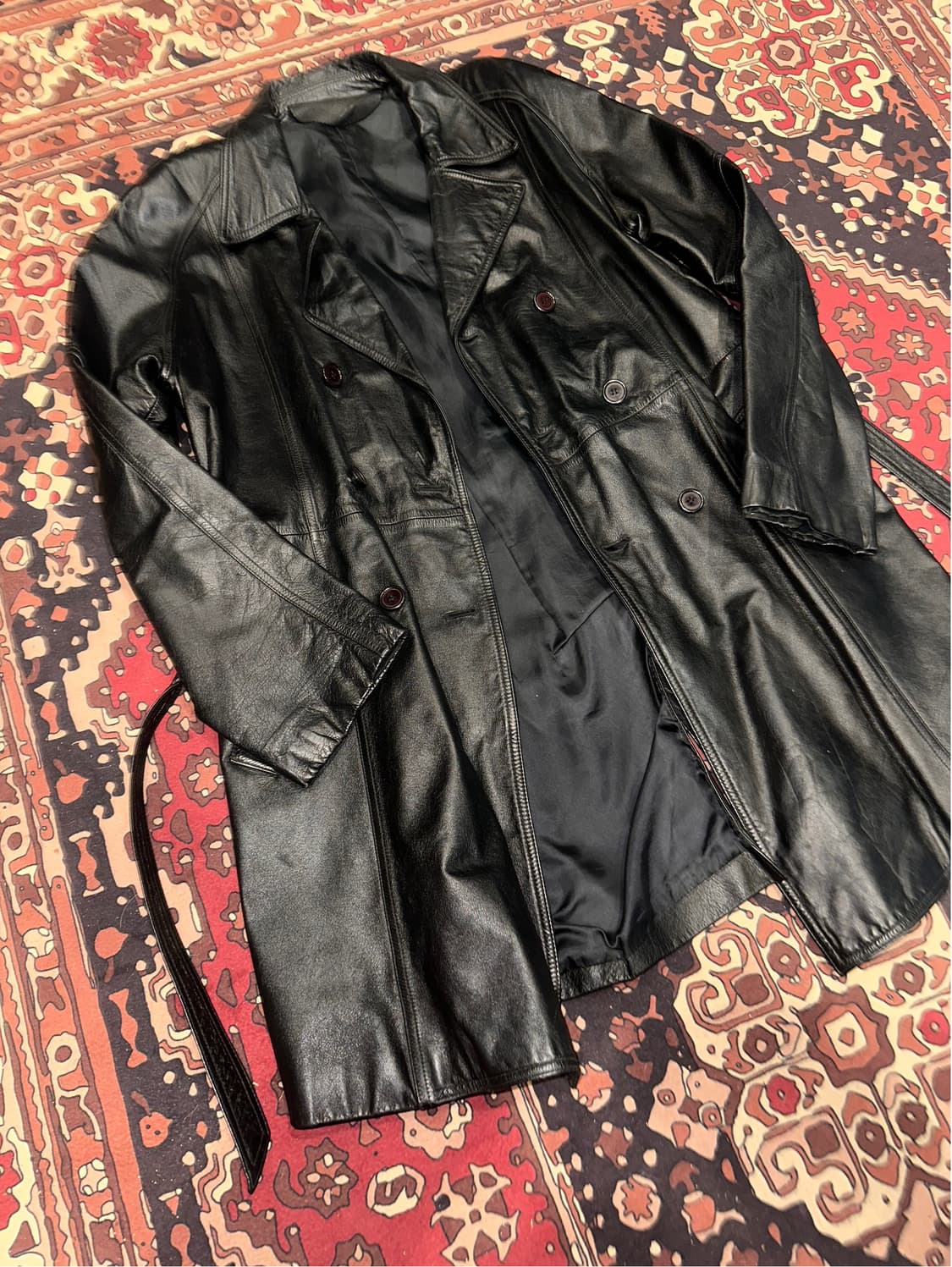 ( L ) 가죽코트 가죽카코트 가죽자켓 레더자켓 소가죽자켓  상품이미지2