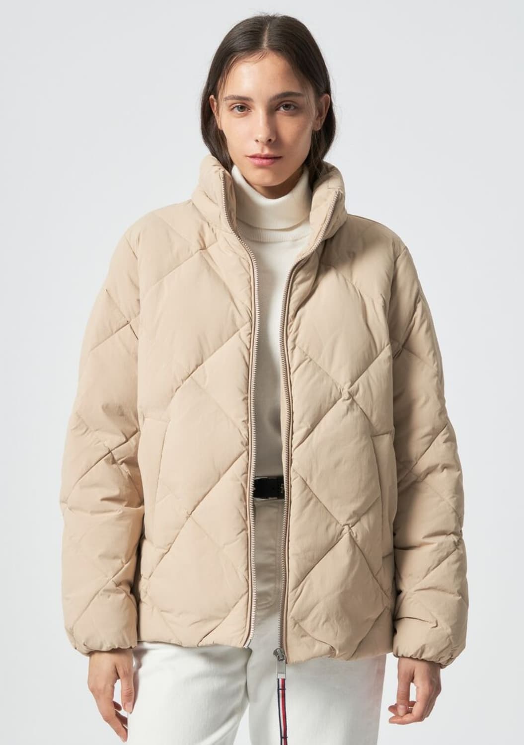 타미힐피거 여성 다이아몬드 배플 패딩 상태최상 상품이미지5