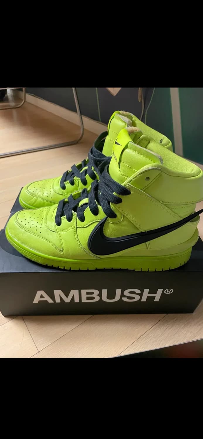 나이키 엠부쉬 덩크 하이 라임 상품이미지2