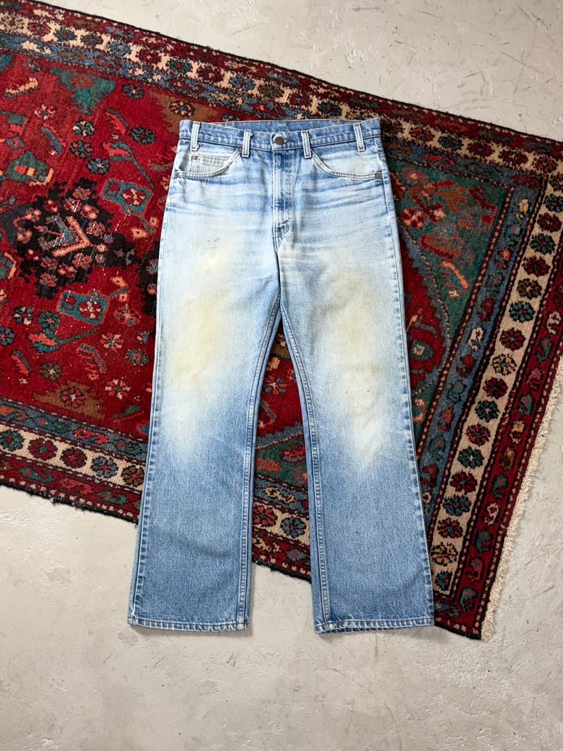 80’s USA 빈티지 리바이스 517 오렌지탭 부츠컷 리바이스 청바지 상품이미지1