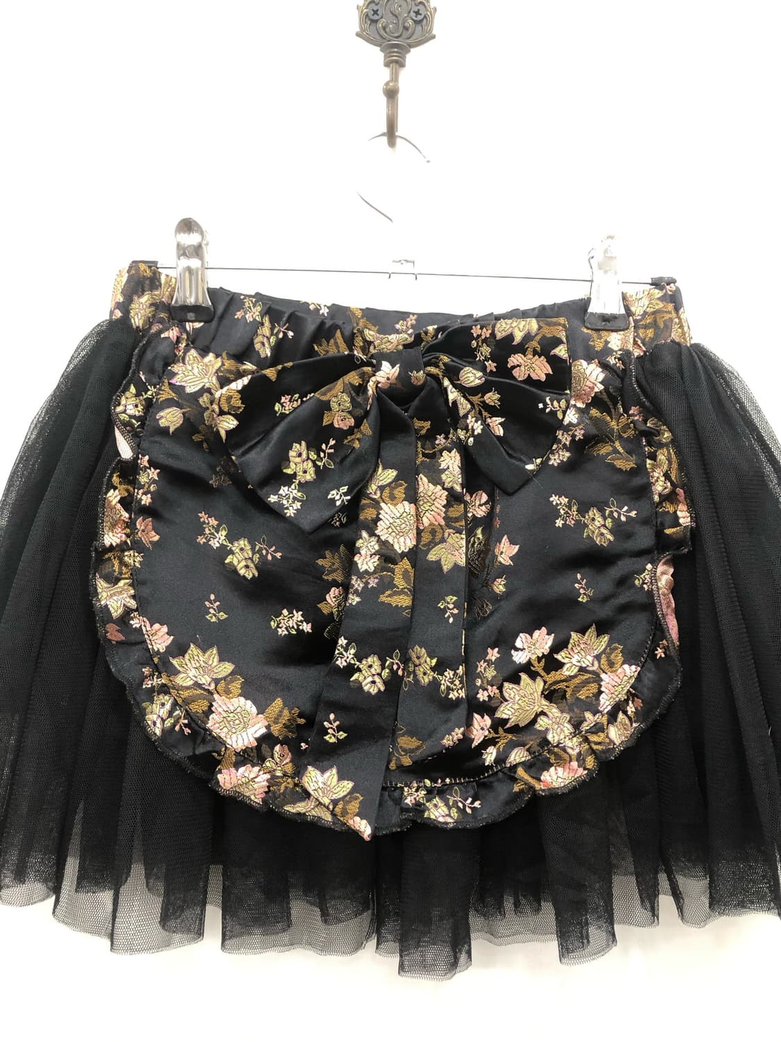 oriental embroidery ribbon mini skirt 상품이미지3