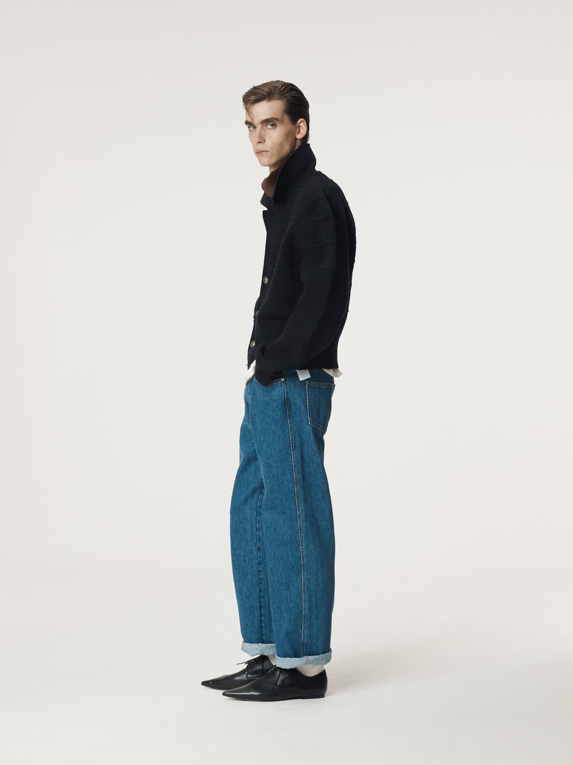 렉토 25FW 금장 가디건 상품이미지9