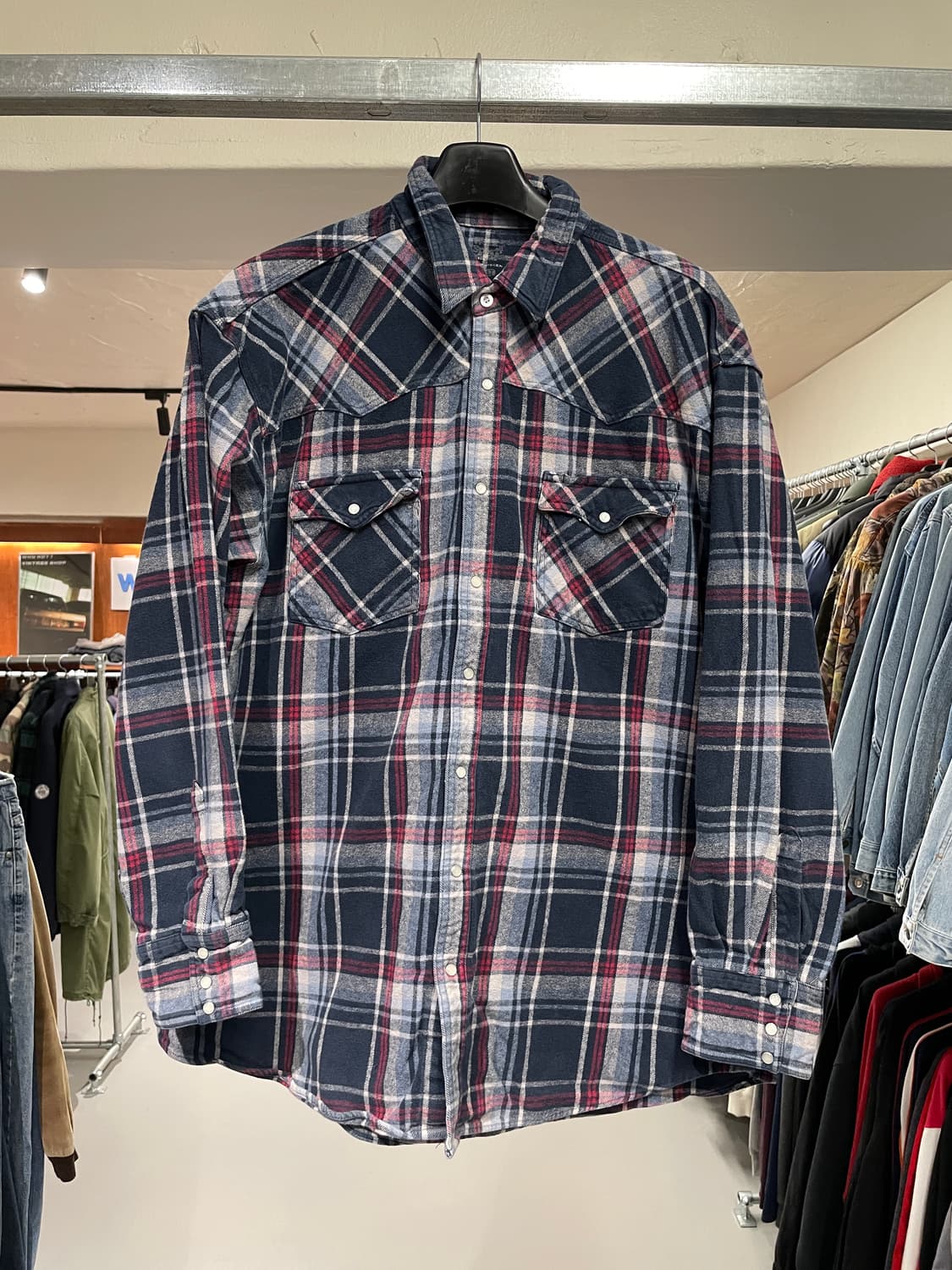 빈티지 플란넬 웨스턴 셔츠 상품이미지4