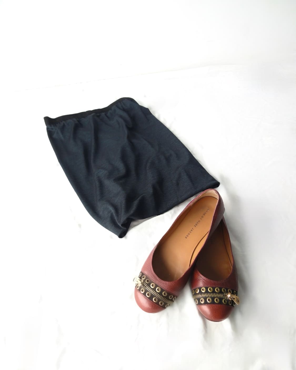 MARC JACOBS zip detail flat shoes / red 상품이미지4