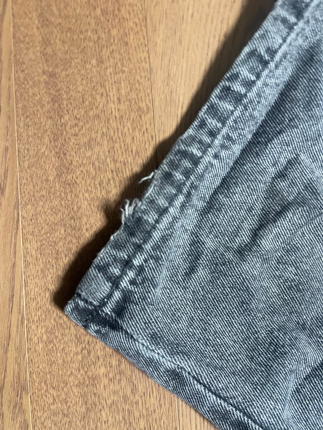 threetimes ruffle baggy jeans gray M 상품이미지6