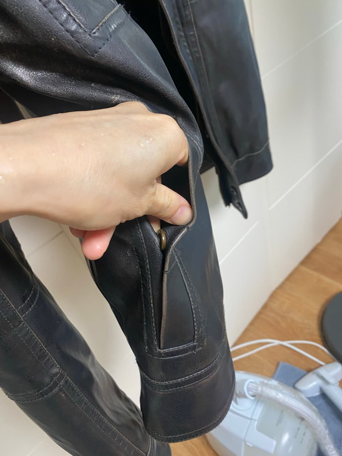 리바이스 빈티지한 가죽 자켓 M 상품이미지5