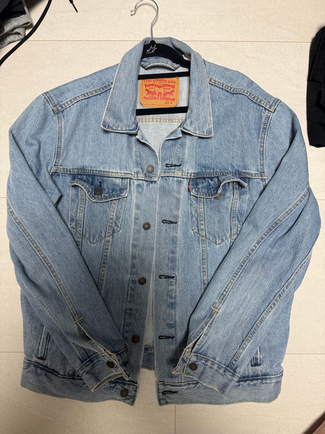 리바이스 연청 자켓 라지사이즈 상품이미지1