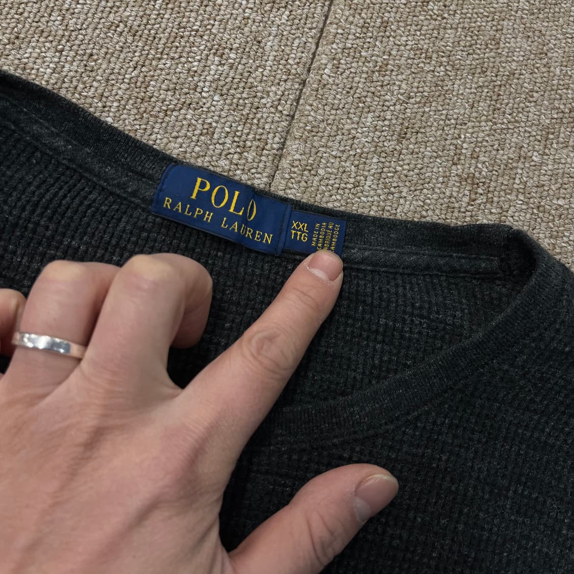 폴로 랄프로렌 와플티 상품이미지3