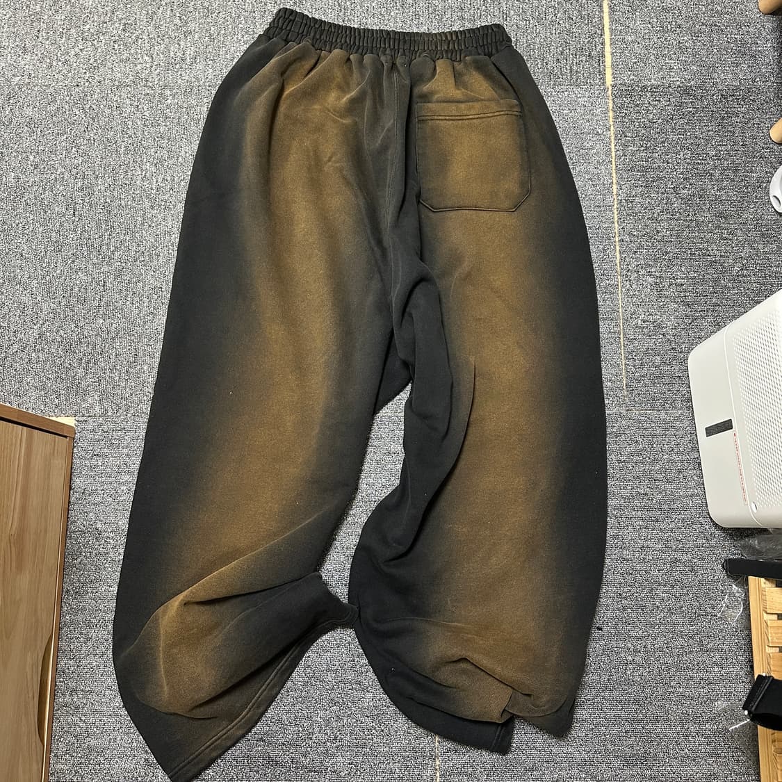 iey 이에이 워시드 스웻팬츠 블랙 상품이미지2