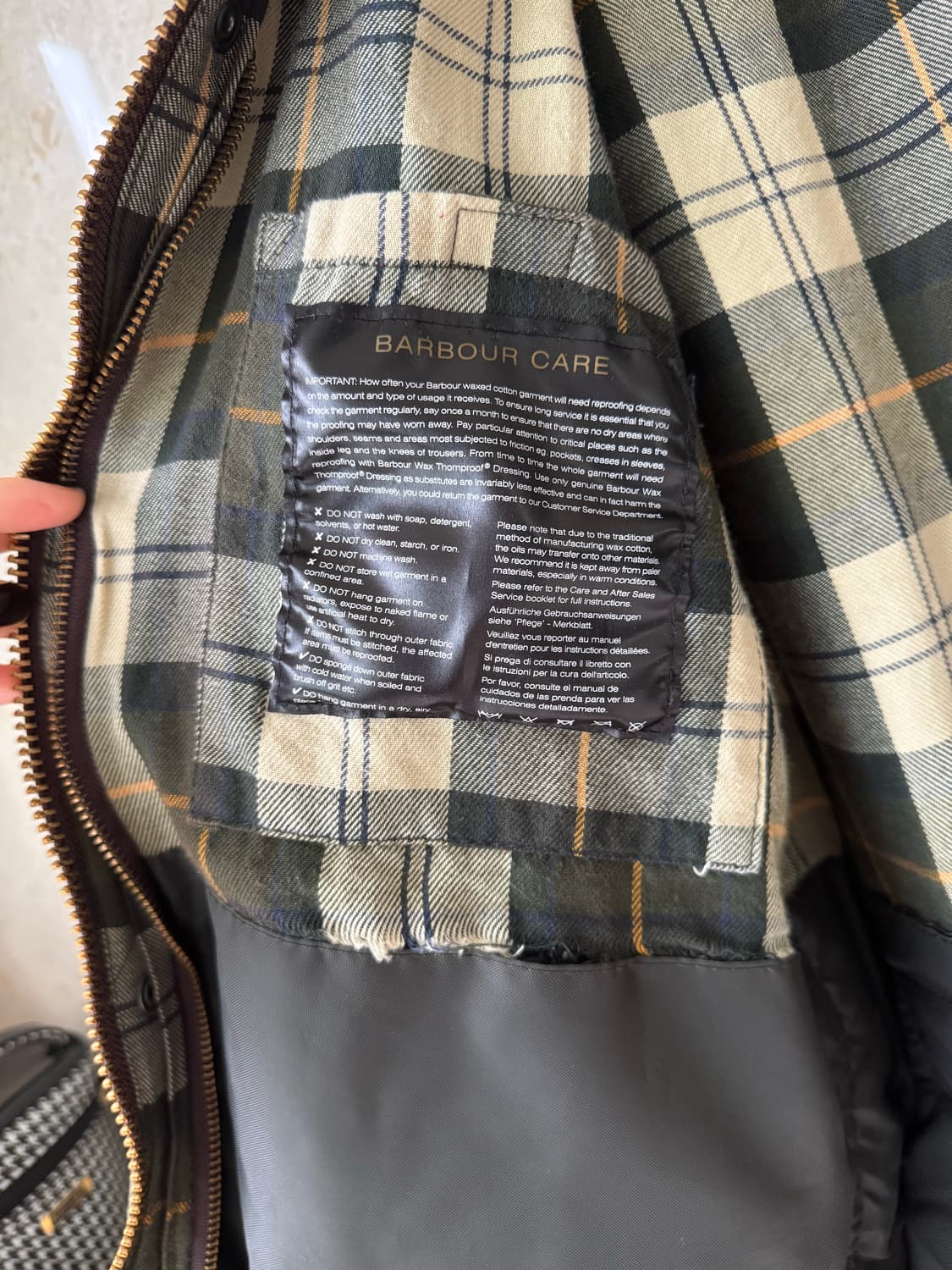 바버 왁스자켓 상품이미지4