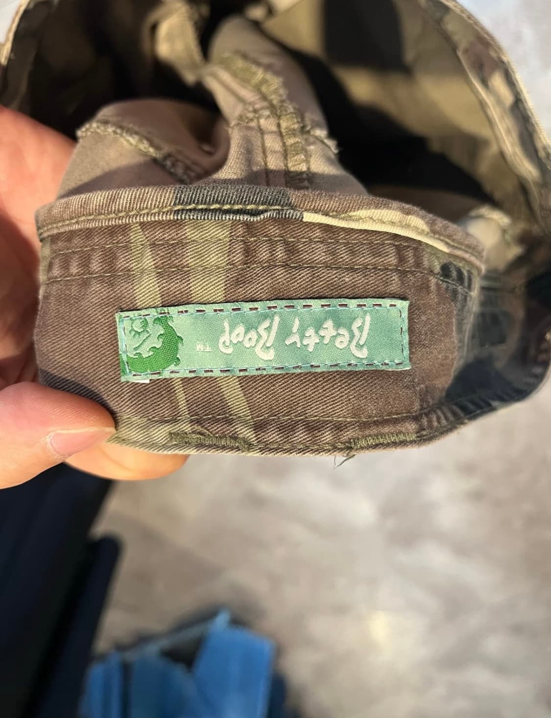 베티붑 진스 카키 카모플라쥬 핀턱 투턱 카고포켓 y2 상품이미지6