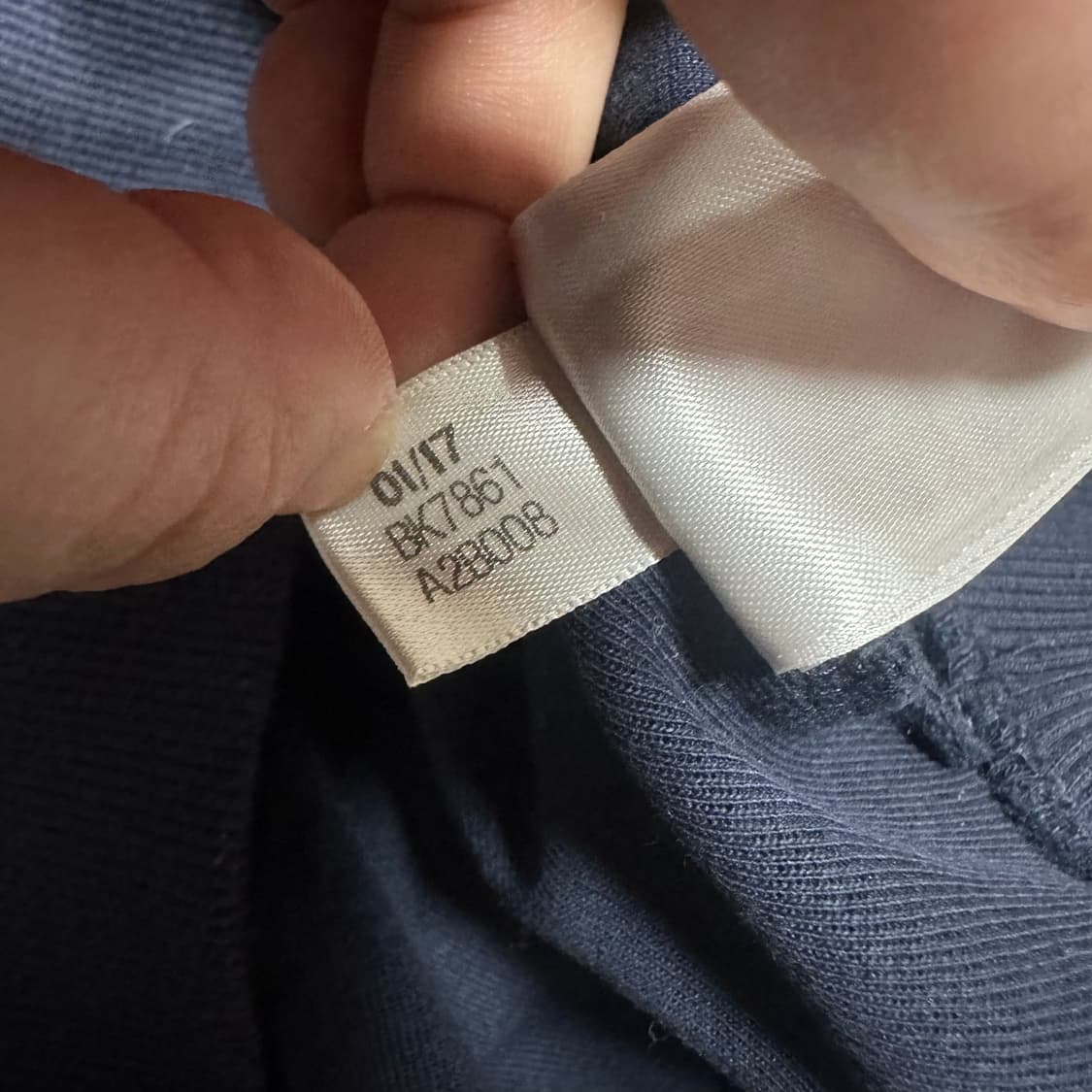 ✨ (바배) 아디다스 파이어버드 네이비 스웻 셔츠 반팔티  상품이미지5