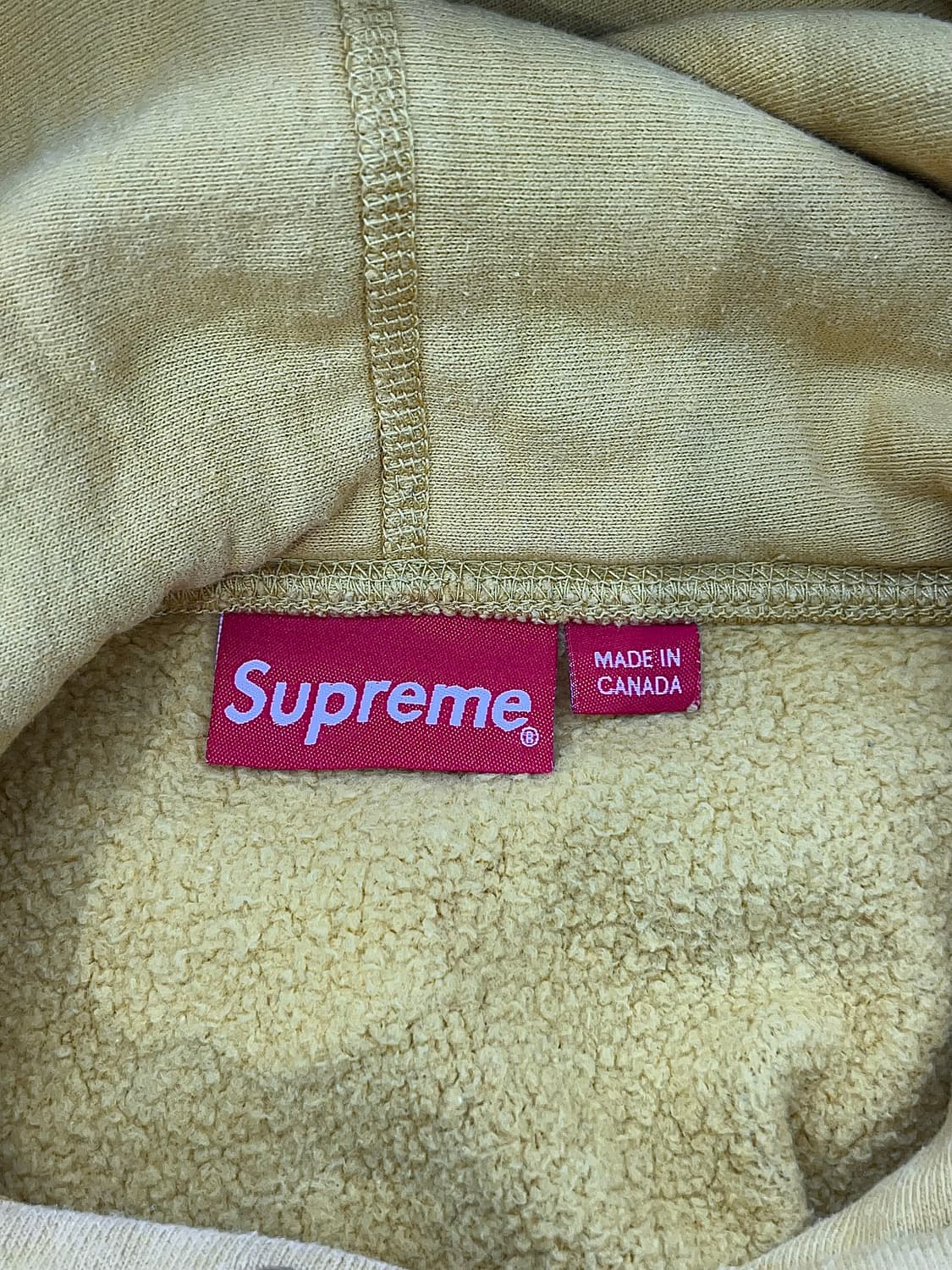 슈프림 18fw 트레이드 마크 머스타드 후디 스웨트 셔츠 상품이미지7