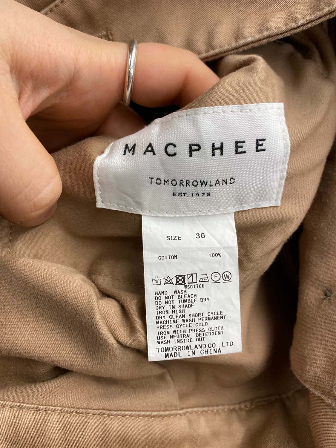 [36] MACPHEE by 투모로우랜드 배틀 드레스 자켓 상품이미지7