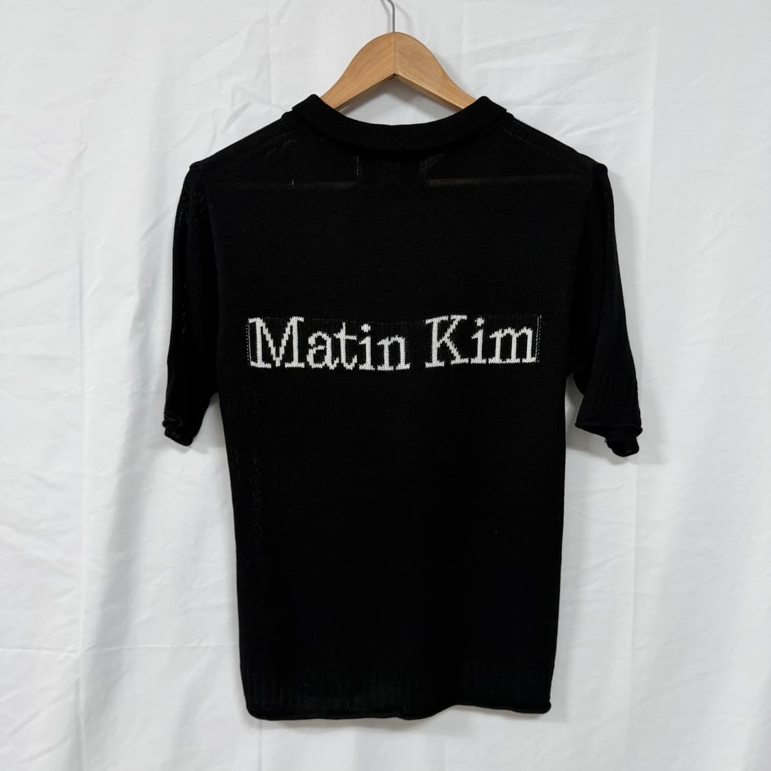 마뗑킴 핸드 스티치 PK 니트 반팔 티셔츠 상품이미지2