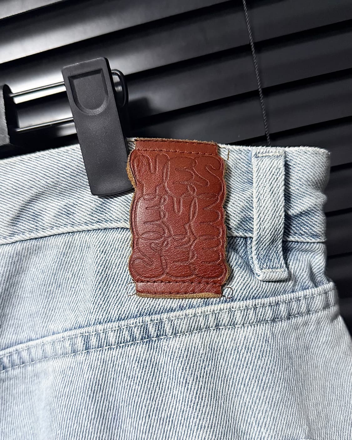 YESEYESEE 예스아이씨 연청 데님 마름모 워시드 L 100 35 상품이미지5