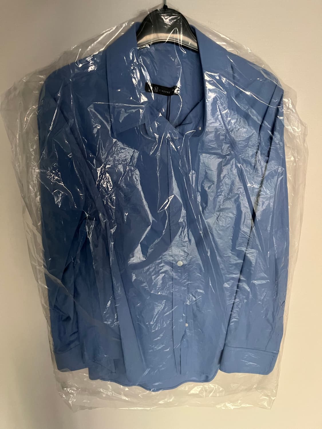 하엄지 자체 제작 딥블루 셔츠 새상품 상품이미지4