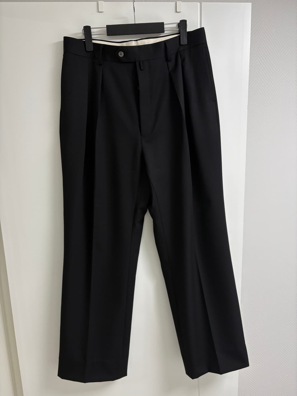 neat 울 개버딘 와이드핏 슬랙스 1회착용 50사이즈 상품이미지1