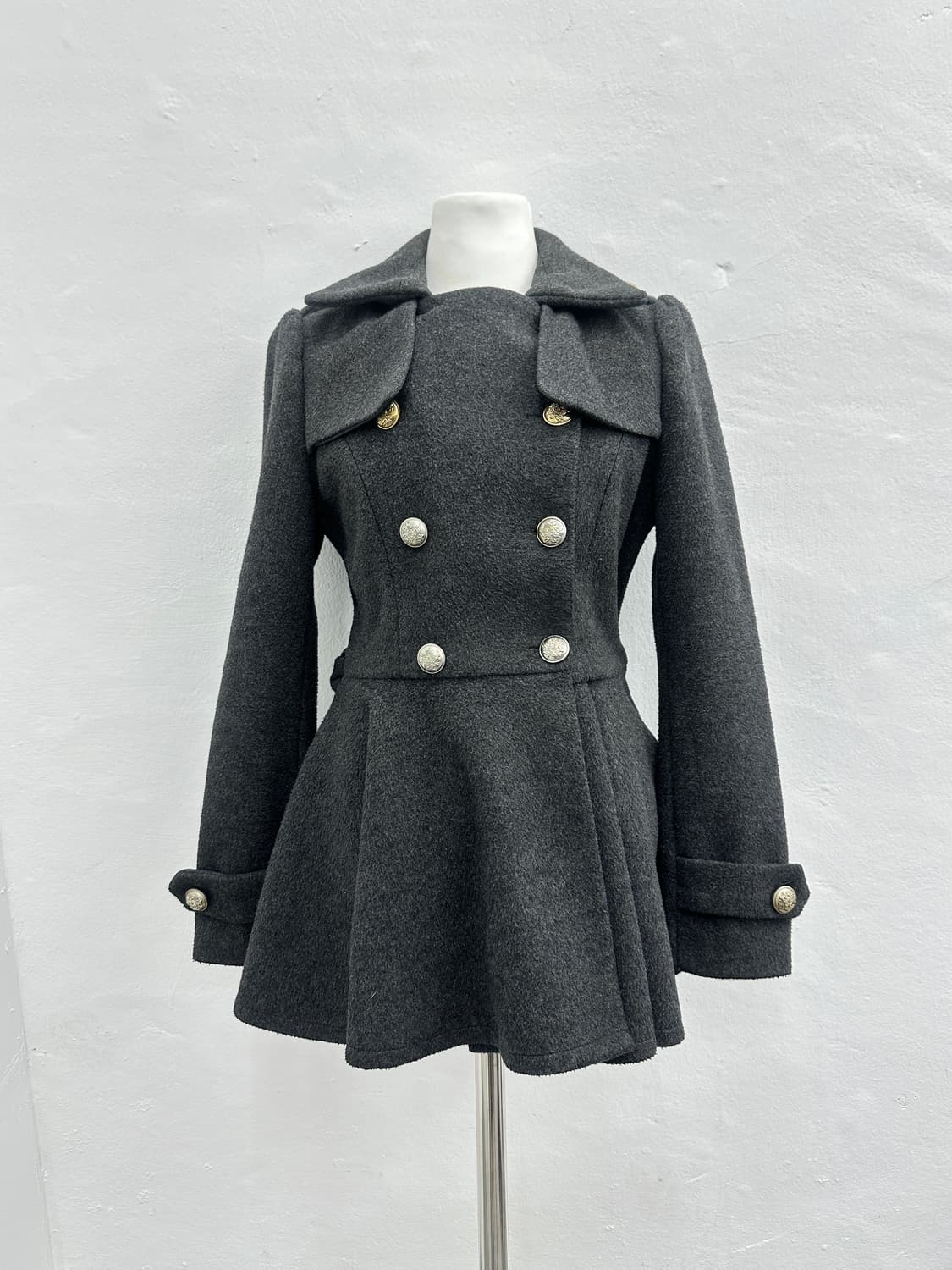 Gray flare peacoat 상품이미지1