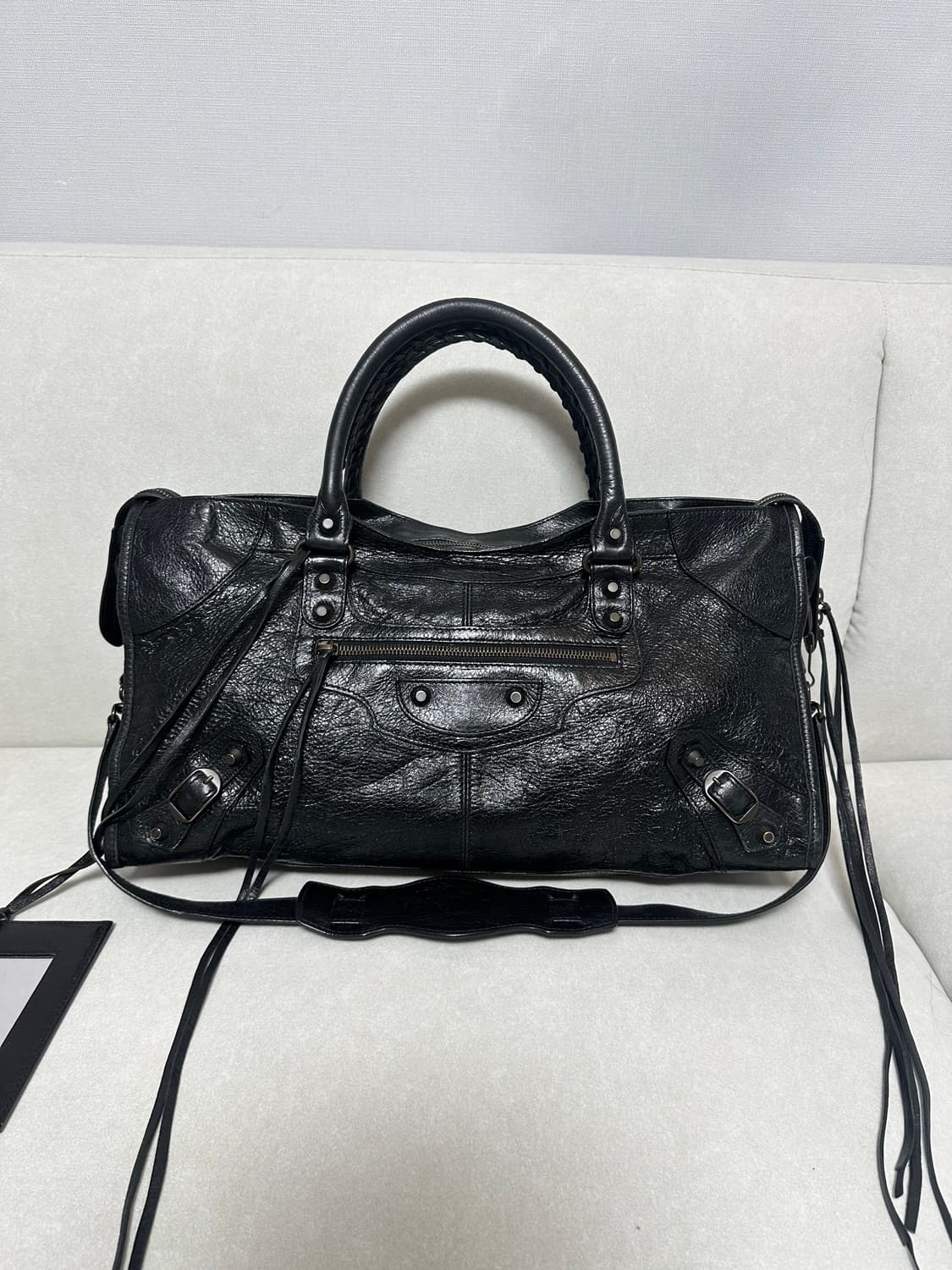 [A+ 정품] 발렌시아가 시티 모터백 파트타임 블랙 상품이미지8