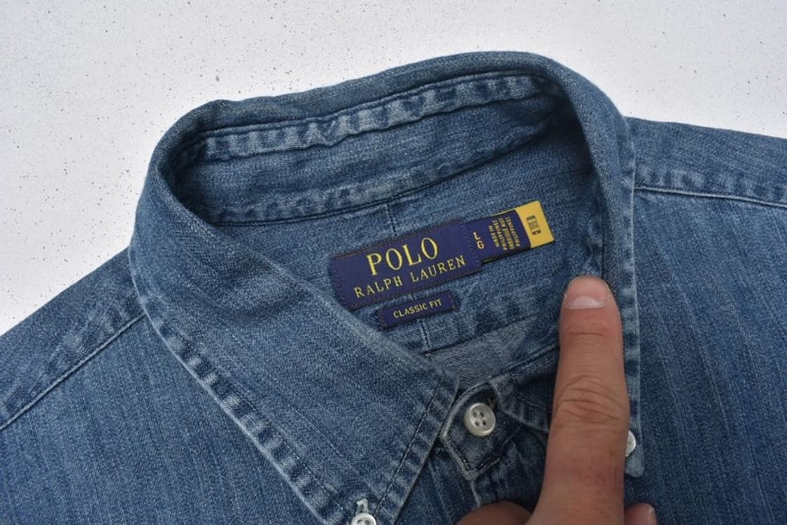 폴로 랄프로렌 큐알 데님셔츠 청남방 L M0045 상품이미지7