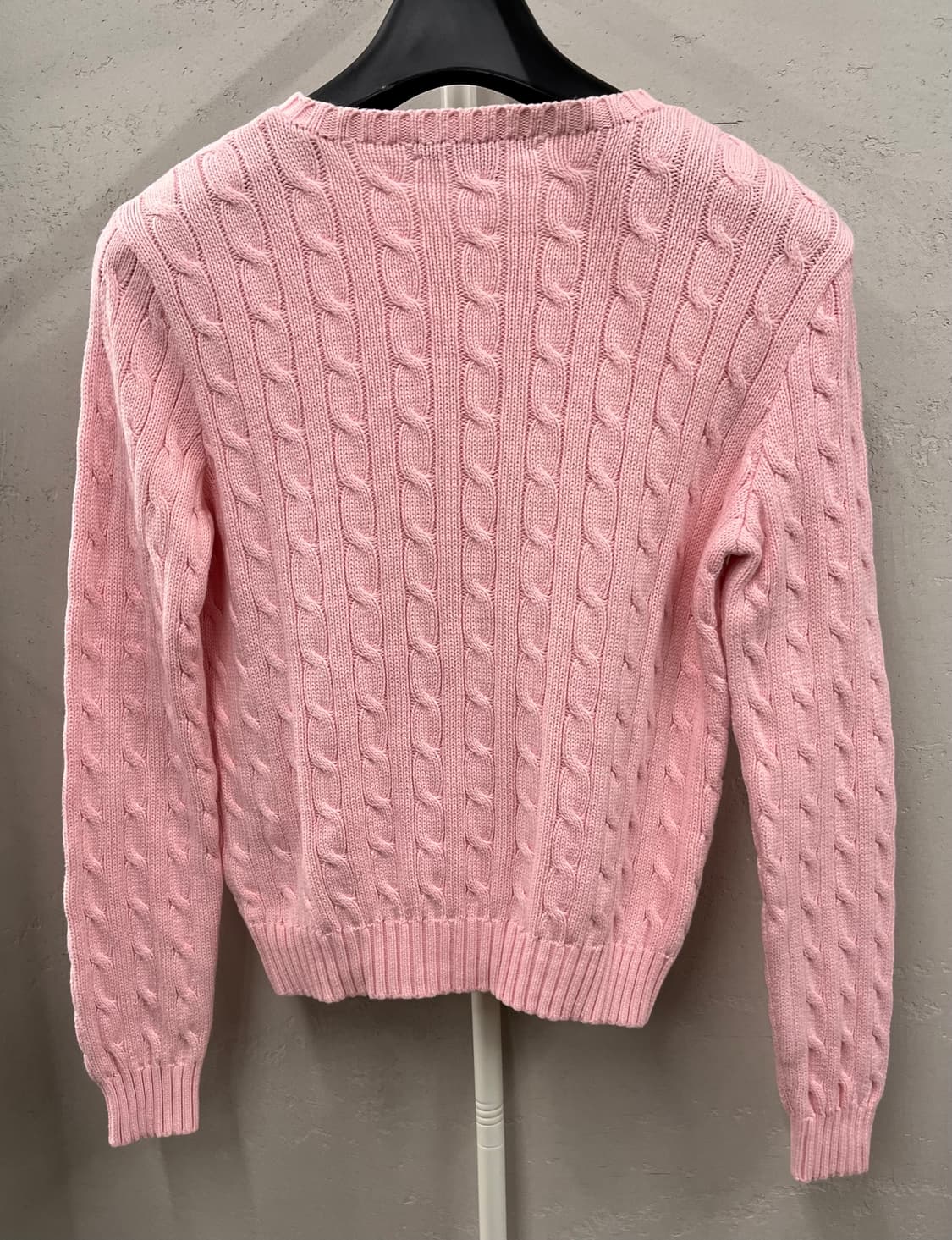 랄프로렌 케이블 니트 핑크 L 상품이미지5