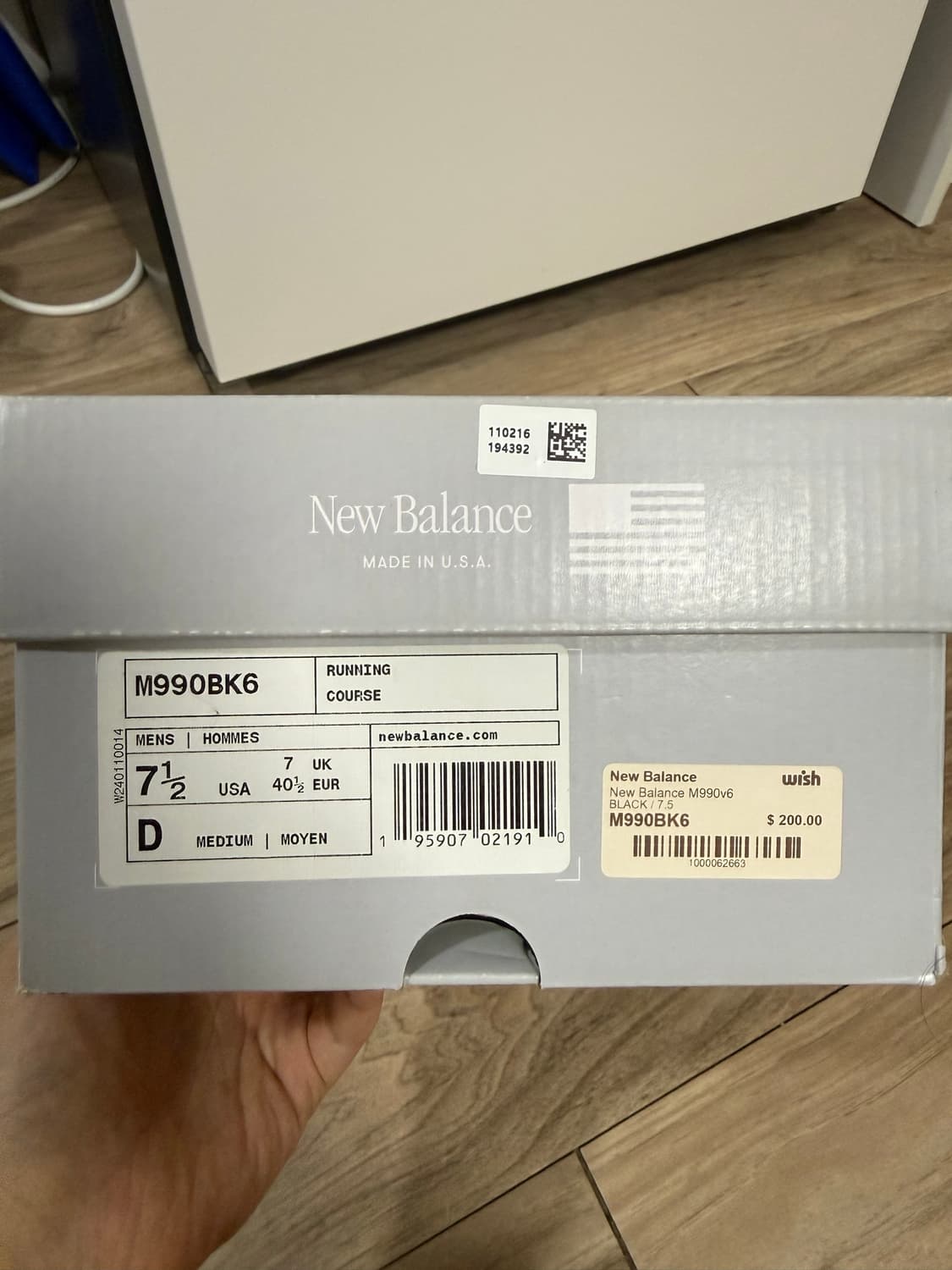 뉴발란스 990v6 블랙255 상품이미지7