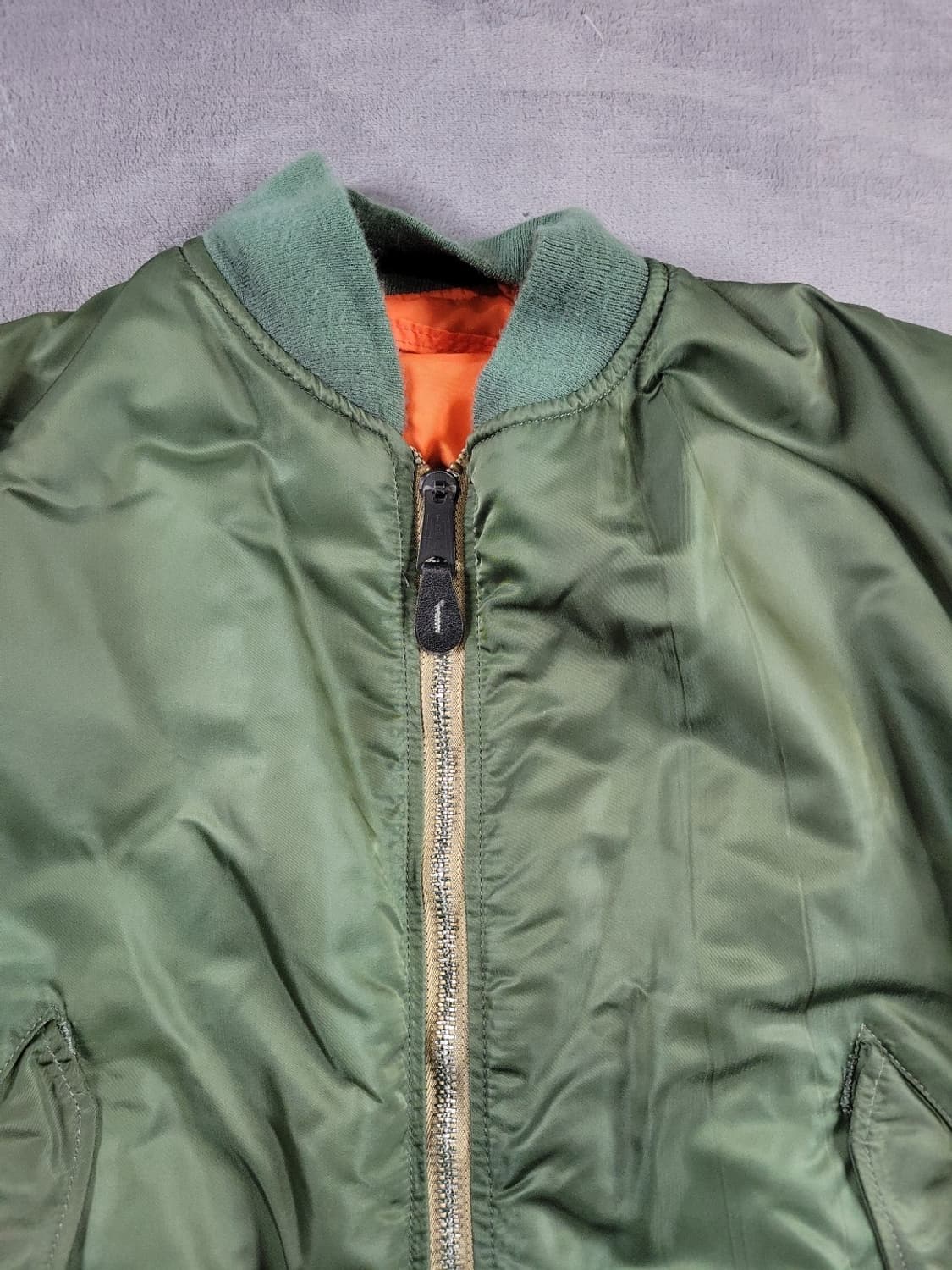 80s 알파 인더스트리 MA-1 플라이트 자켓 상품이미지2