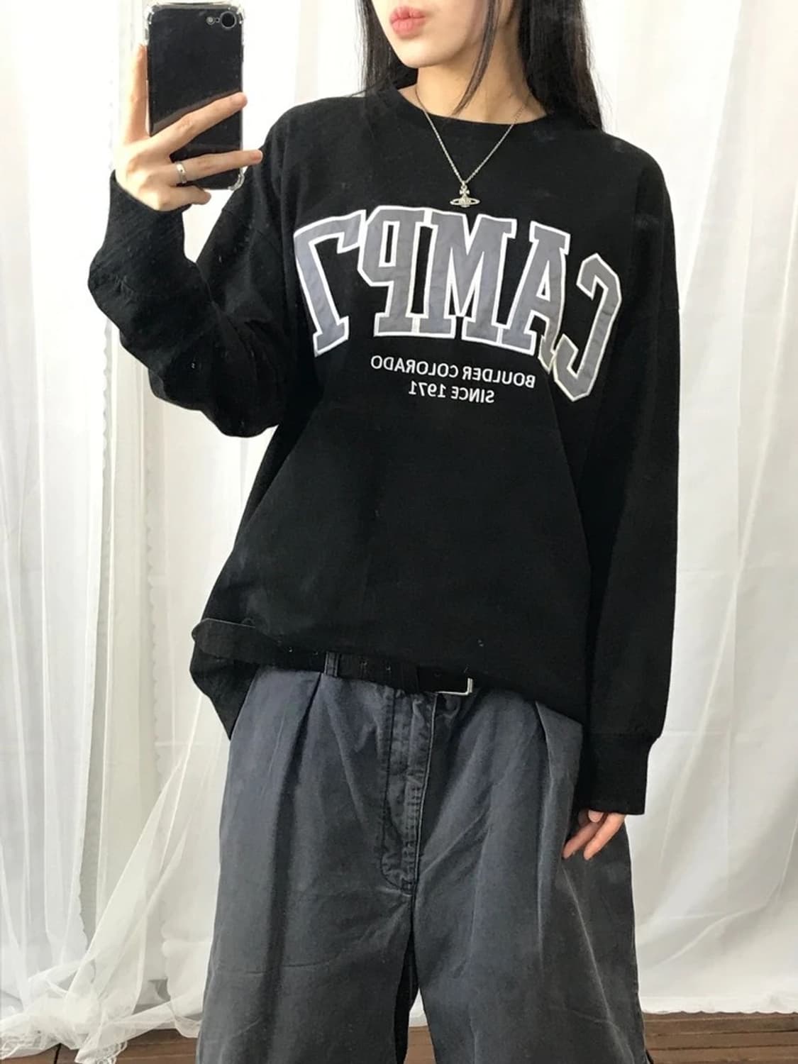 CAMP7 Boulder Logo Sweatshirt 상품이미지2