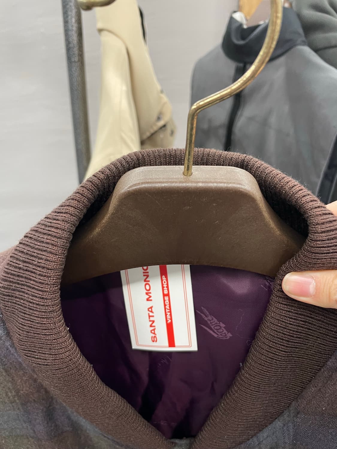 라코스테 체크 패턴 블루종 자켓 H1264 상품이미지6