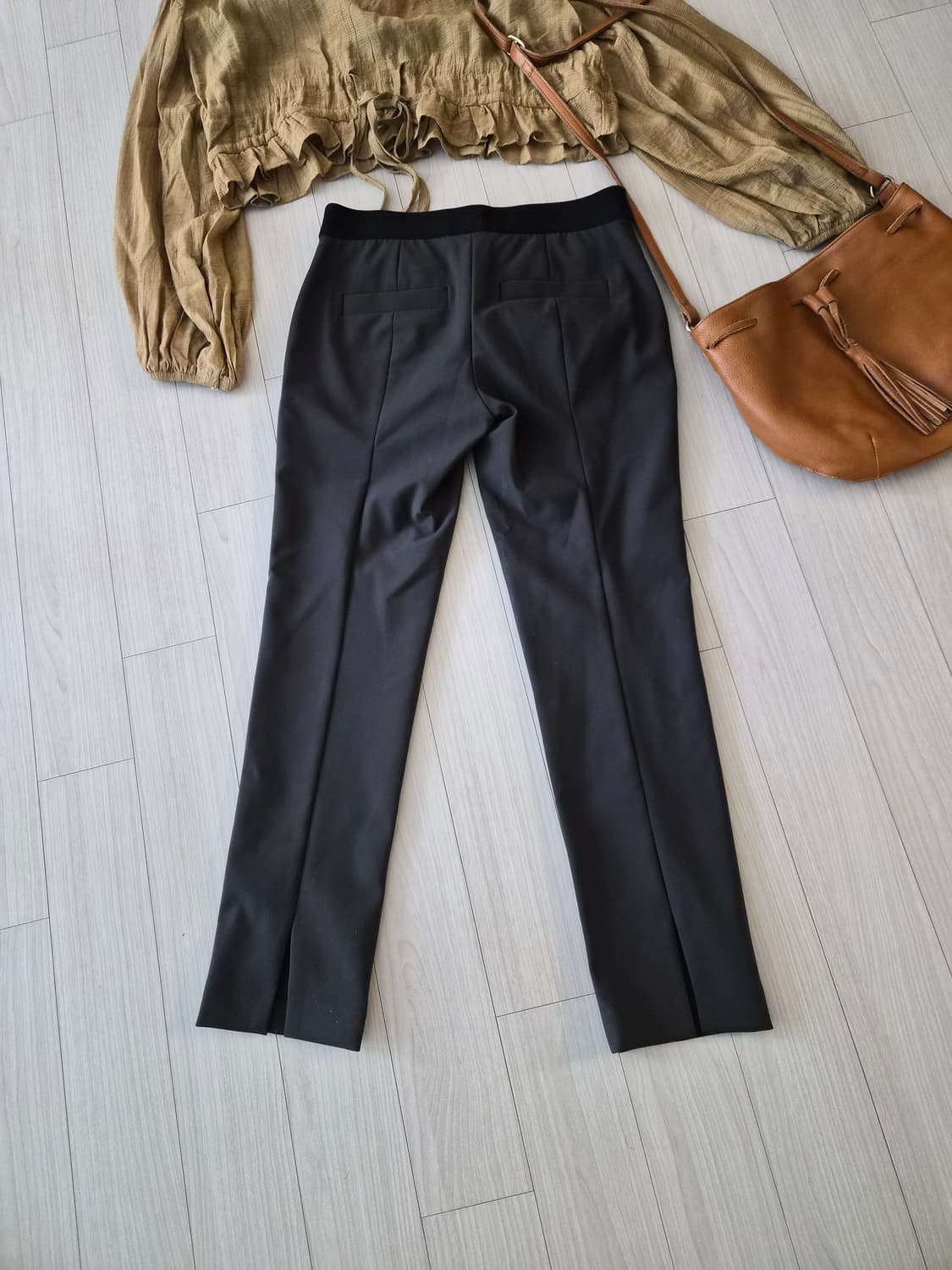 [SJSJ] 핏 예쁜 차콜 슬랙스 (밴딩형/61-90 사이즈) 상품이미지5