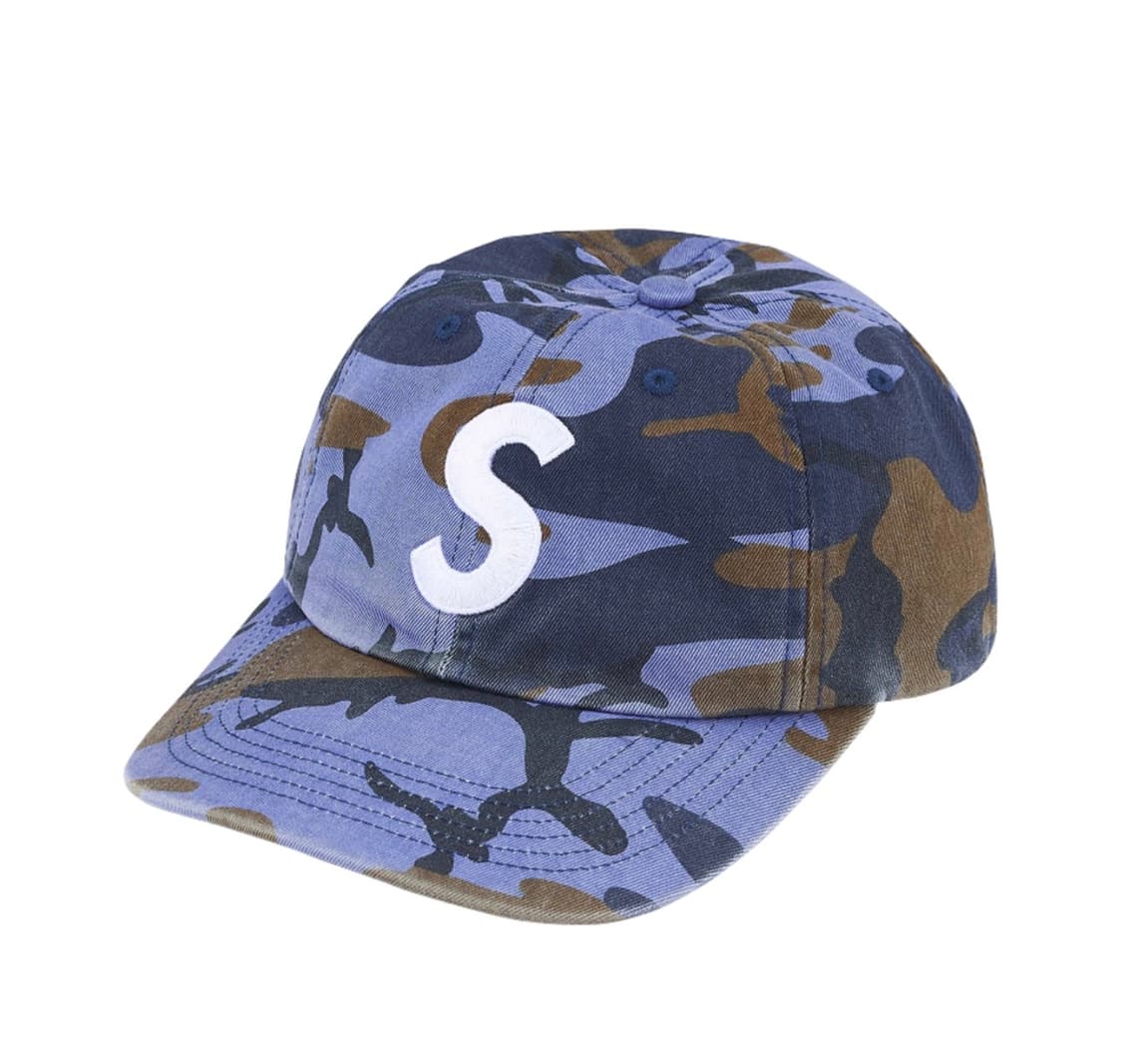 (새상품)supreme blue camo cap 상품이미지1