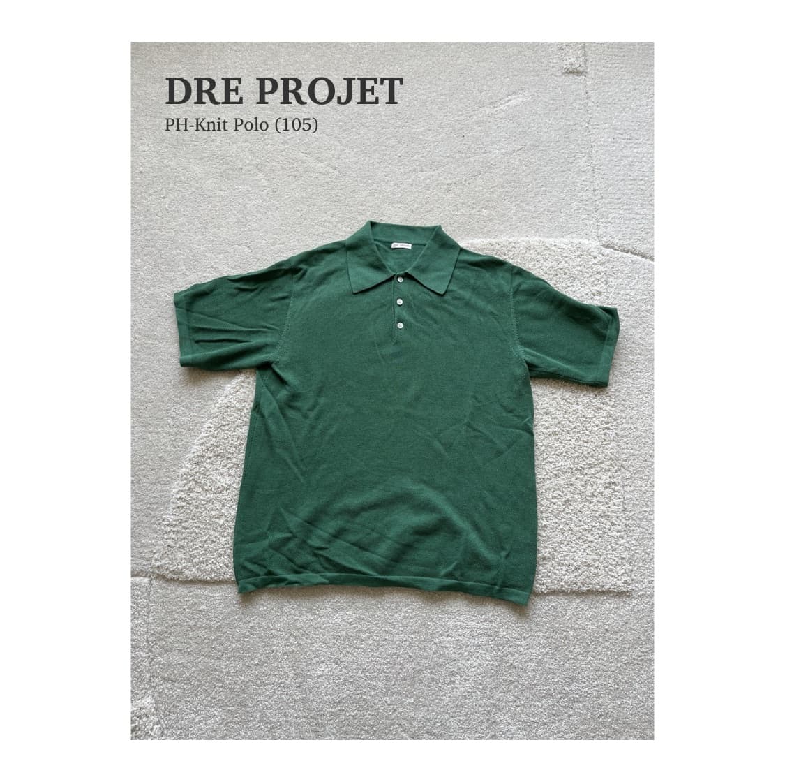 드레프로젝트 PH-Knit Polo 4사이즈 (105) 상품이미지1