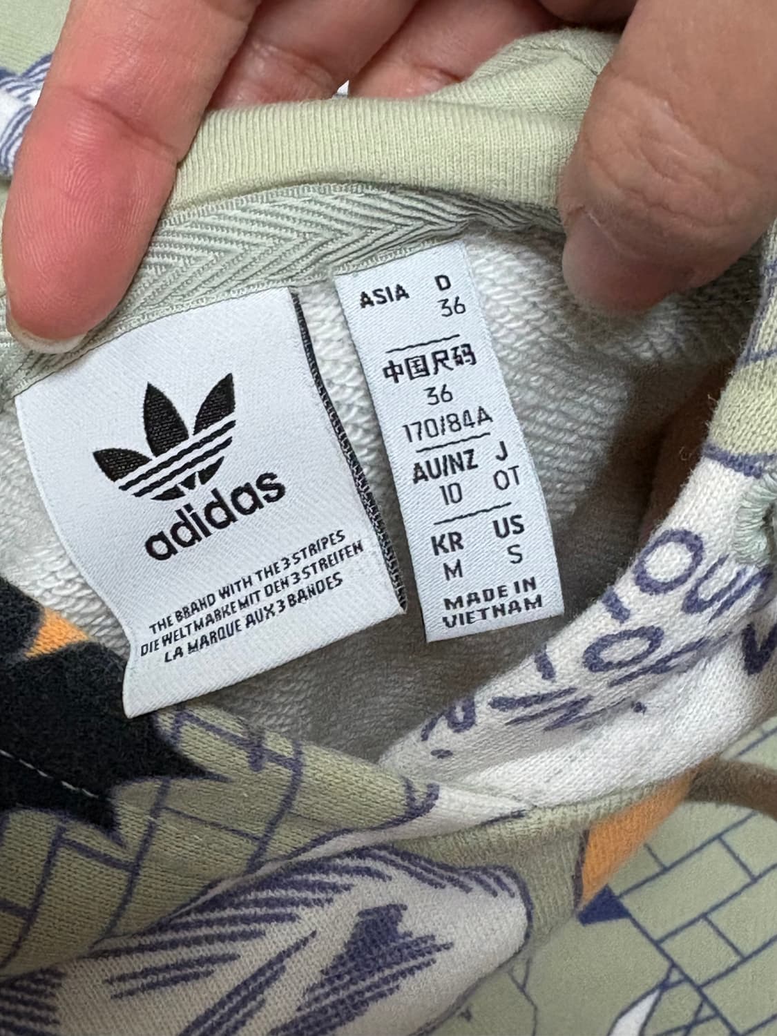 아디다스 오리지날 카툰 크롭 후디 상품이미지4