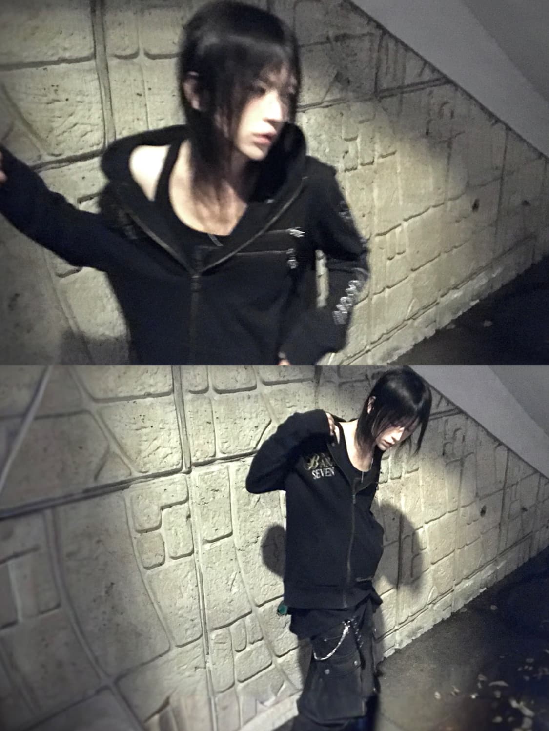 (Banana seven)y2k printing zip up hoody 상품이미지3