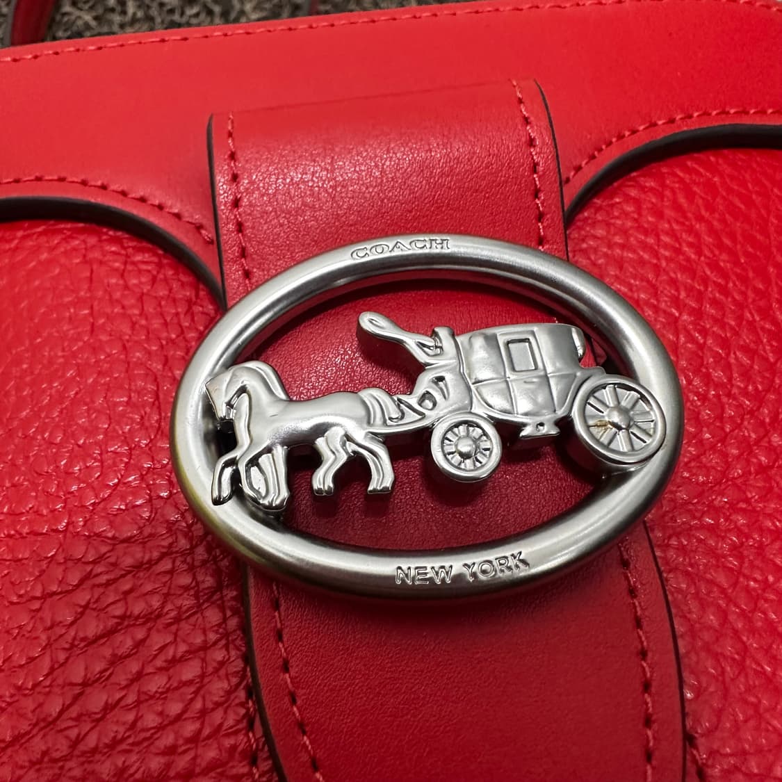 [새상품] COACH 코치 조지 젬 여성 크로스백 숄더백 레드 상품이미지4