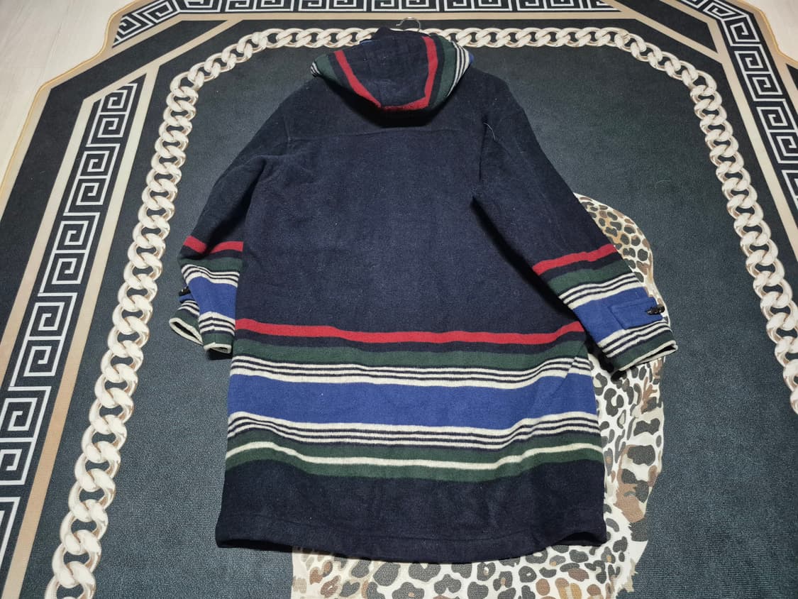 (희귀)90's Bean Pole 아즈텍 스트라이프 블랭킷 울 코트 L 상품이미지6