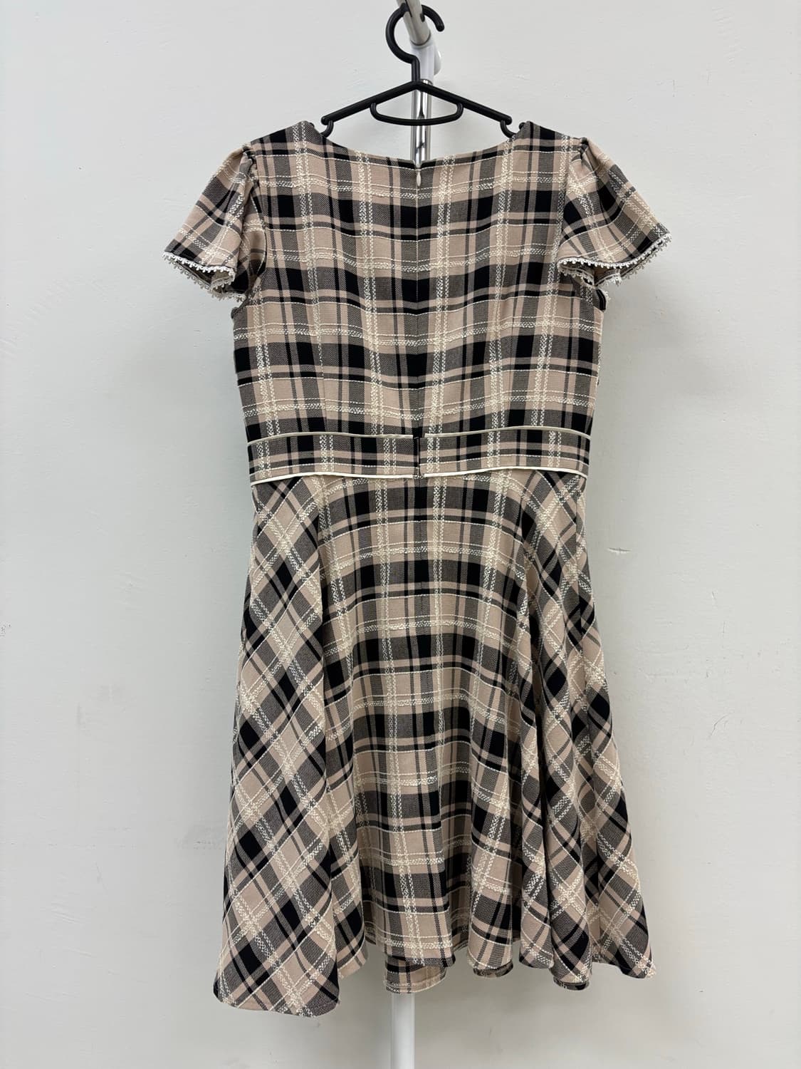 빈티지 연핑크 반팔 원피스 상품이미지4