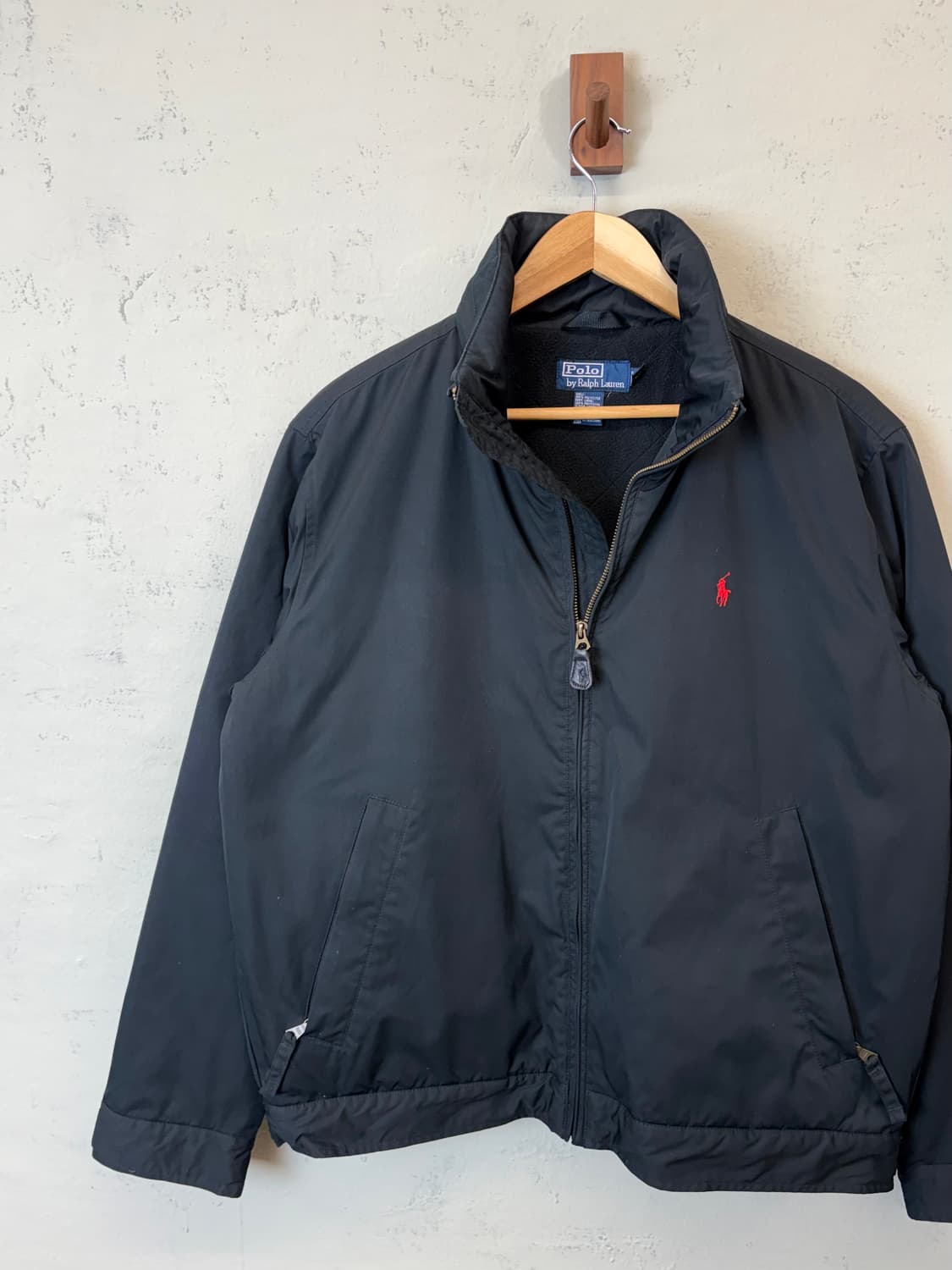 폴로랄프로렌 모크넥 폴리쉘 페리자켓 블랙 상품이미지4