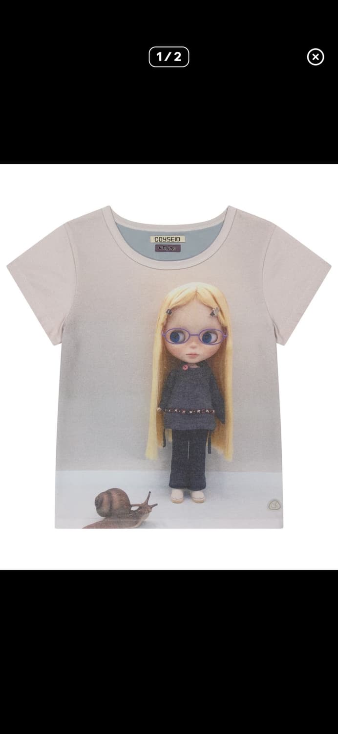 코이세이오 x 브라이스 그래픽 티셔츠 라이트블루 상품이미지1