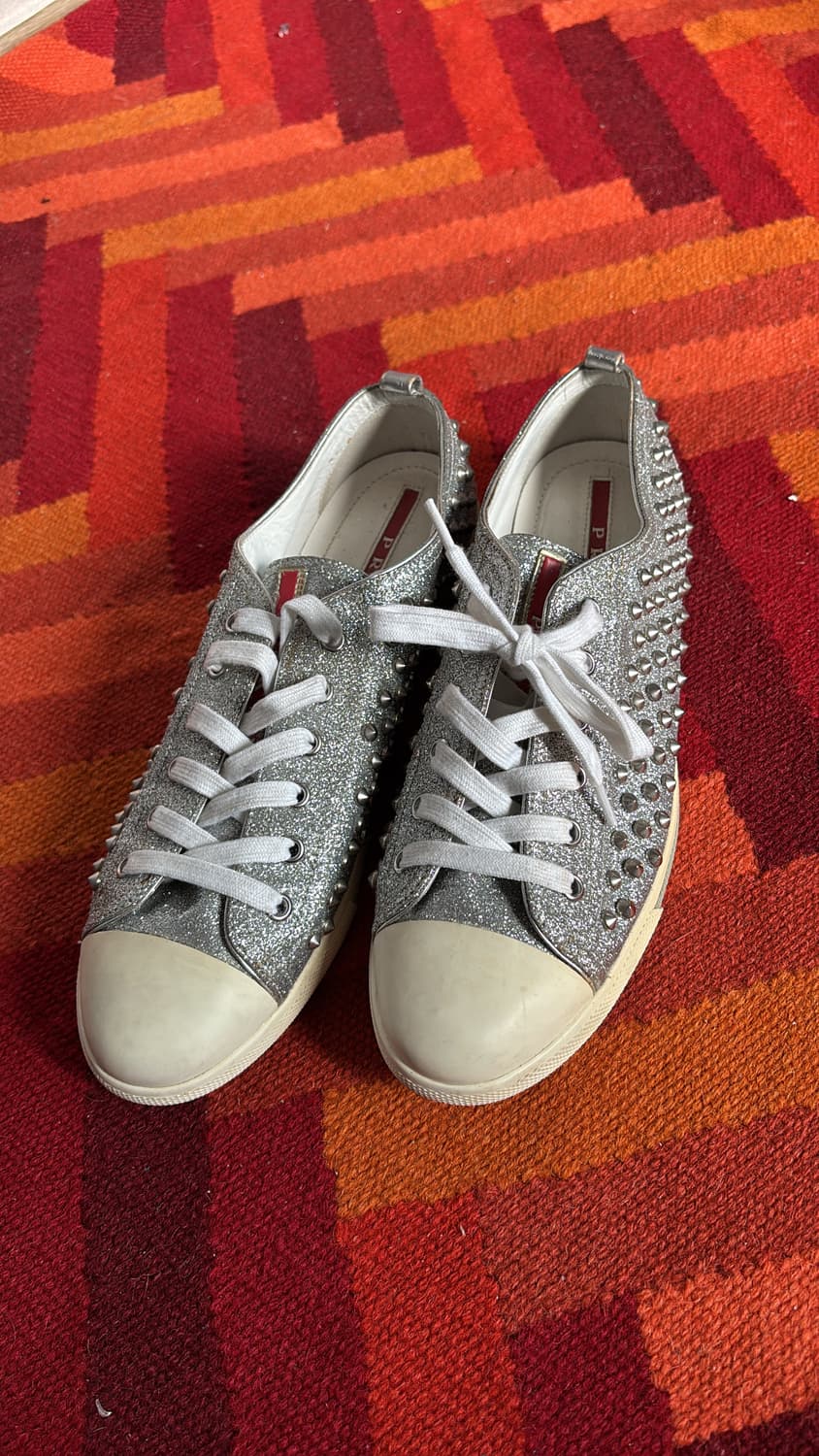 Glitter Stud Sneakers 41 상품이미지3