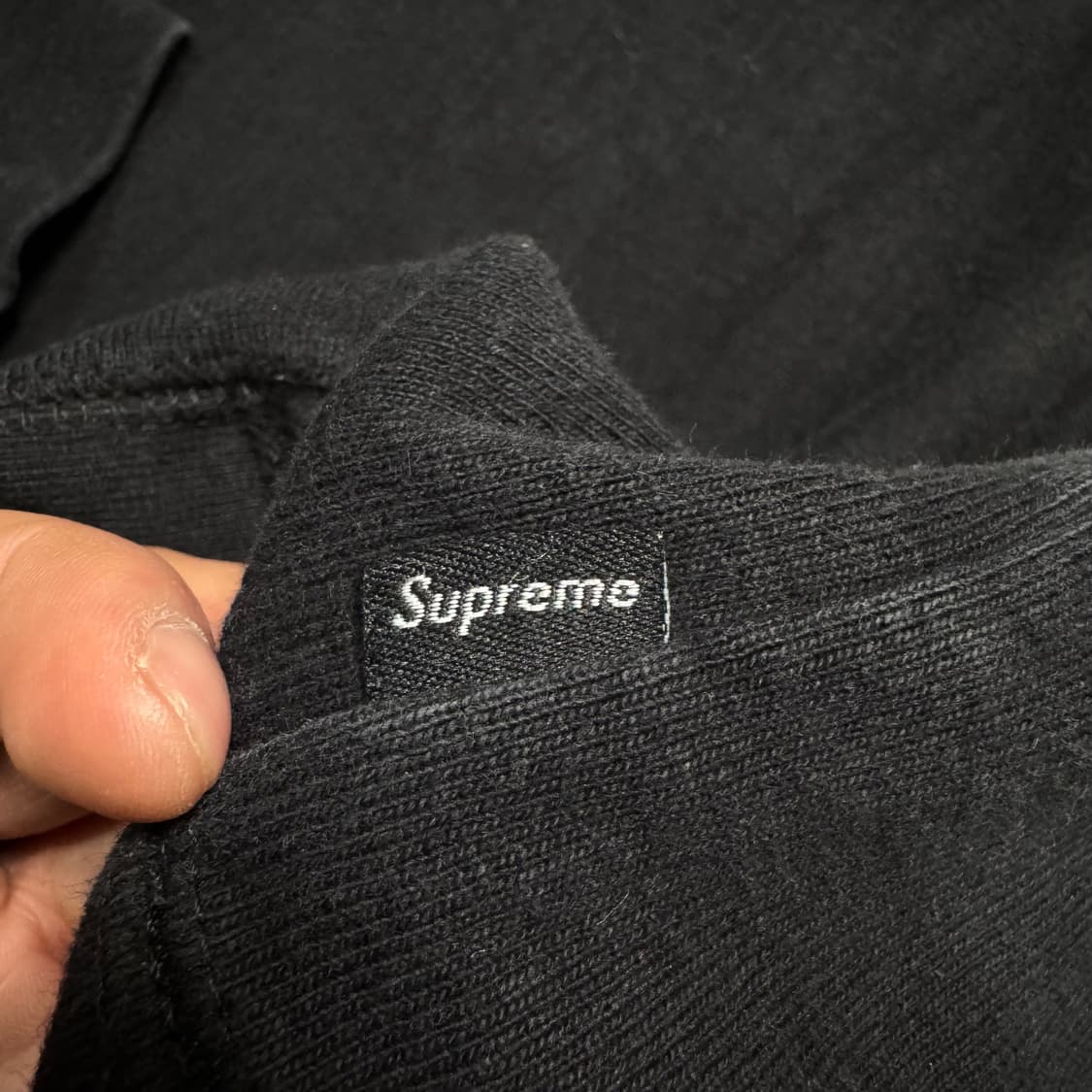 Name : 슈프림 자수 S로고 크루넥 블랙 컬러 맨투맨 :)  상품이미지4